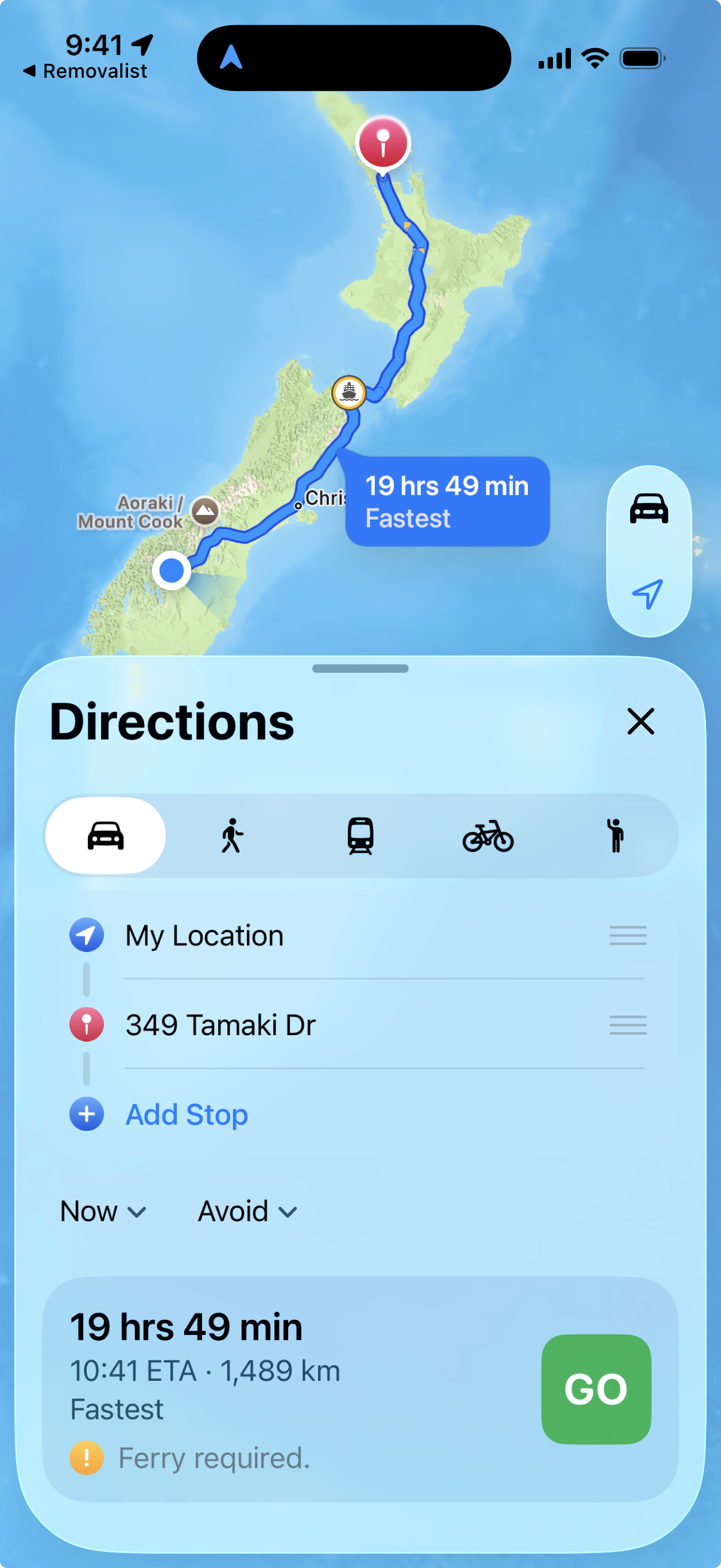 Navigation and customer contact